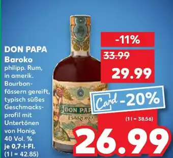 Kaufland DON PAPA Baroko Angebot