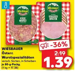 Kaufland WIESBAUER Österr. Wurstspezialitäten Angebot