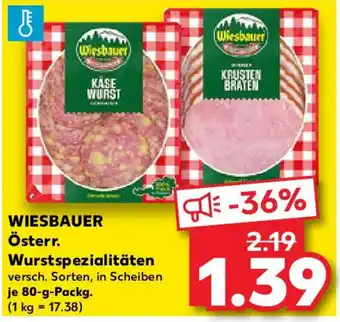 Kaufland WIESBAUER Österr. Wurstspezialitäten Angebot