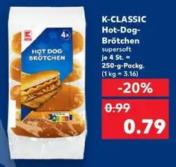 Kaufland K-CLASSIC Hot-Dog- Brötchen Angebot