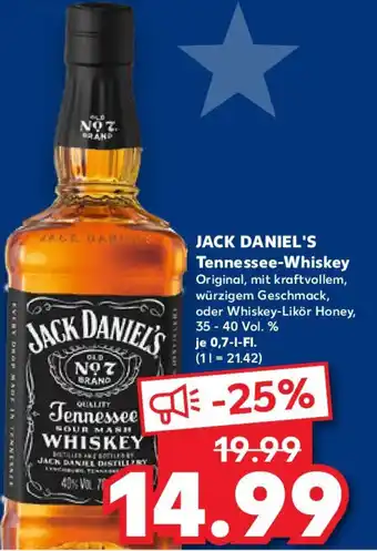 Kaufland JACK DANIEL'S Tennessee-Whiskey Angebot