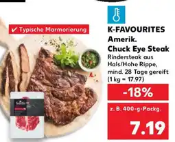 Kaufland K-FAVOURITES Amerik. Chuck Eye Steak Angebot