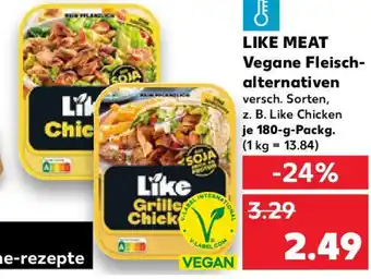 Kaufland LIKE MEAT Vegane Fleisch- alternativen Angebot