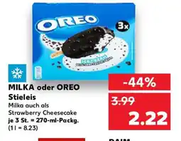 Kaufland MILKA oder OREO Stieleis Angebot