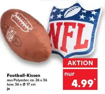 Kaufland Football-Kissen Angebot