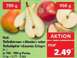 Kaufland Ital. Tafelbirnen Abate oder Tafeläpfel Cosmic Crisp Angebot