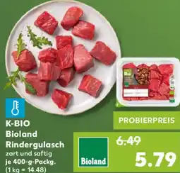 Kaufland K-BIO Bioland Rindergulasch Angebot