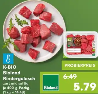 Kaufland K-BIO Bioland Rindergulasch Angebot