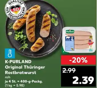 Kaufland K-PURLAND Original Thüringer Rostbratwurst Angebot