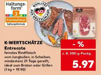 Kaufland K-WERTSCHÄTZE Entrecote Angebot