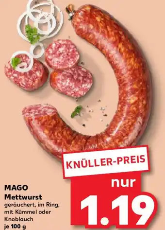 Kaufland MAGO Mettwurst Angebot