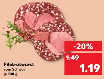 Kaufland Filetrotwurst Angebot