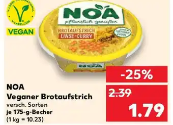 Kaufland NOA Veganer Brotaufstrich Angebot