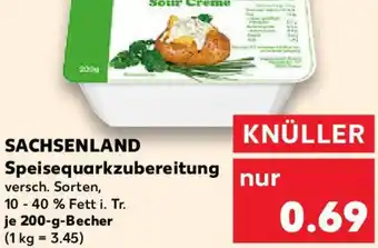 Kaufland SACHSENLAND Speisequarkzubereitung Angebot