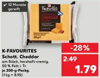 Kaufland K-FAVOURITES Schott. Cheddar Angebot