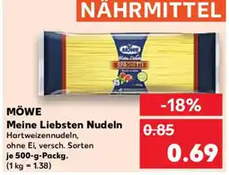 Kaufland MÖWE Meine Liebsten Nudeln Angebot