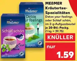 Kaufland MEBMER Kräutertee- Spezialitäten Angebot