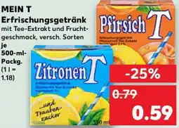 Kaufland MEIN T Erfrischungsgetränk Angebot