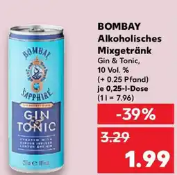 Kaufland BOMBAY Alkoholisches Mixgetränk Angebot