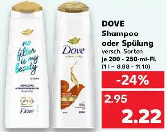 Kaufland DOVE Shampoo oder Spülung Angebot