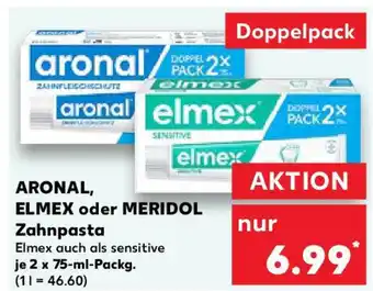 Kaufland ARONAL, ELMEX oder MERIDOL Zahnpasta Angebot