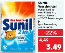 Kaufland SUNIL Waschmittel Angebot