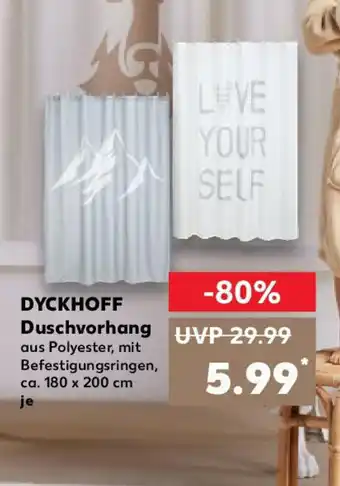 Kaufland DYCKHOFF Duschvorhang Angebot