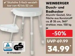 Kaufland WEINBERGER Dusch- und Badhocker Angebot