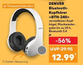 Kaufland DENVER Bluetooth- Kopfhörer BTH-240 Angebot