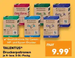 Kaufland STALENTUS Qualitätstinte für Canon-, HP- und Epson-Drucker TALENTUS® Druckerpatronen je 4- bzw. 5-St.-Packg. Angebot