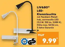 Kaufland LIV&BO LED- Klemmleuchte Angebot