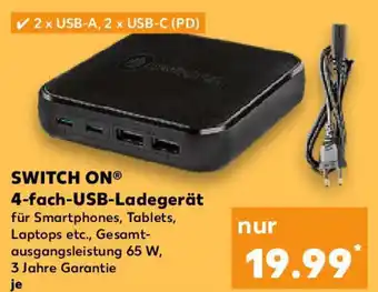 Kaufland SWITCH ON 4-fach-USB-Ladegerät Angebot