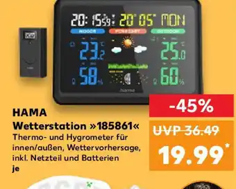 Kaufland HAMA Wetterstation 185861 Angebot