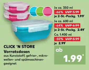 Kaufland CLICK 'N STORE Vorratsdosen Angebot