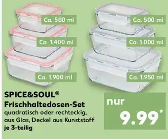 Kaufland SPICE&SOUL Frischhaltedosen-Set Angebot