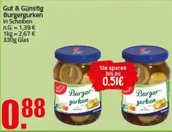 Ihr Frischmarkt Gut & Günstig Burgergurken Angebot