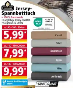 Norma DREAMTEX Jersey- Spannbetttuch Angebot