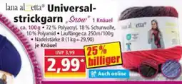 Norma lana al etta® Universal- strickgarn Snow" Angebot