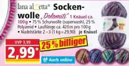 Norma lana al etta Socken- wolle, Dolomiti Angebot