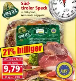 Norma SENFTER Süd- tiroler Speck Angebot