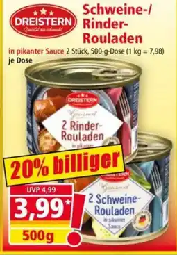 Norma DREISTERN Schweine-/ Rinder- Rouladen Angebot