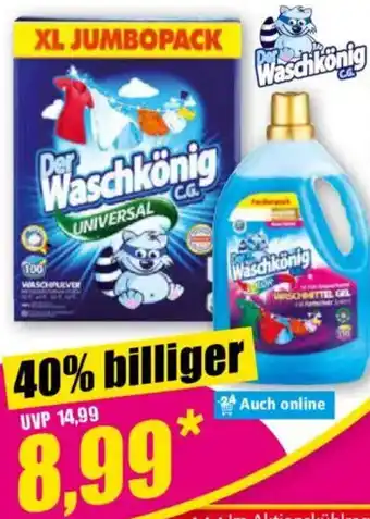 Norma Waschkönig Waschmittel Universal oder Color Pulver oder Gel Angebot