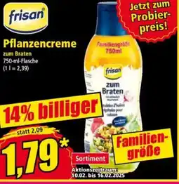 Norma frisan Pflanzencreme Angebot