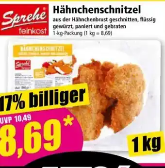 Norma Sprehe Hähnchenschnitzel Angebot