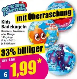 Norma Ocean Friends Kids Badekugeln Himbeere, Brombeere oder Mango Angebot