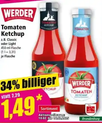 Norma WERDER Tomaten Ketchup Angebot