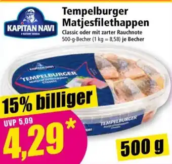 Norma KAPITAN NAVI Tempelburger Matjesfilethappen Angebot