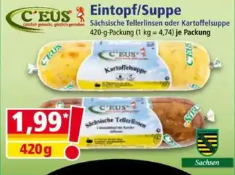 Norma C'EUS Eintopf/Suppe Sächsische Tellerlimen oder Kartoffelsuppe Angebot