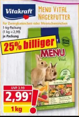 Norma Vitakraft MENU VITAL NAGERFUTTER Angebot