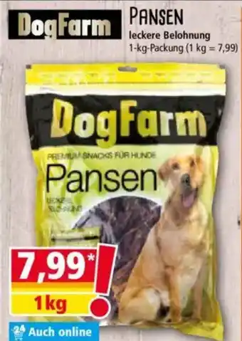 Norma Dog Farm PANSEN leckere Belohnung Angebot